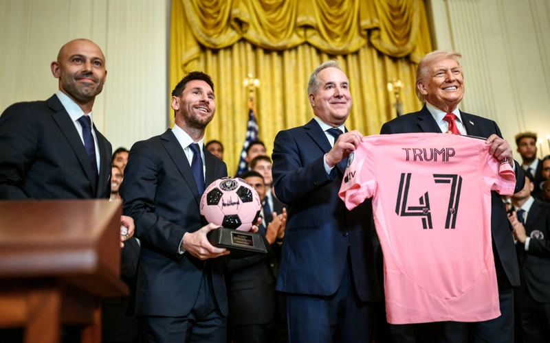 Messi and Inter Miami honored at White House after MLS Cup triumph