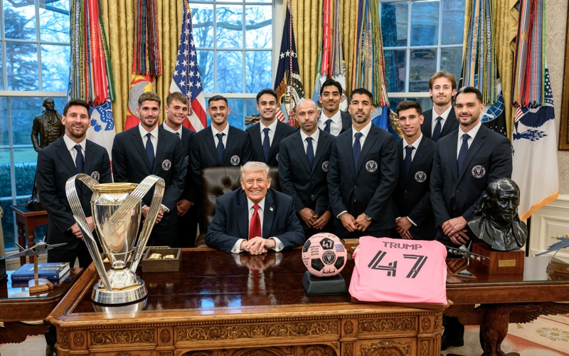 Messi and Inter Miami honored at White House after MLS Cup triumph