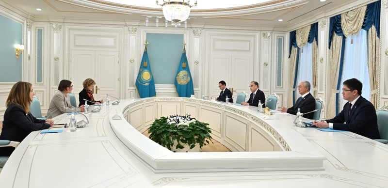 Tokayev meets ICRC President Mirjana Spoljaric to strengthen humanitarian cooperation 