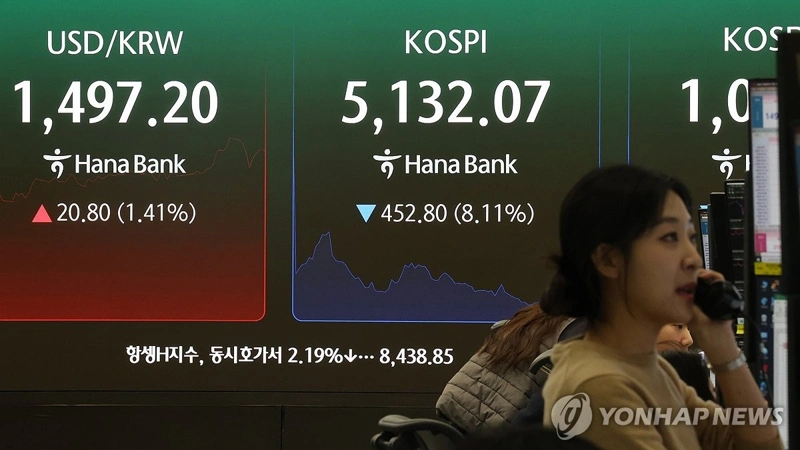 S. Korean won falls to 17-year low amid Middle East crisis