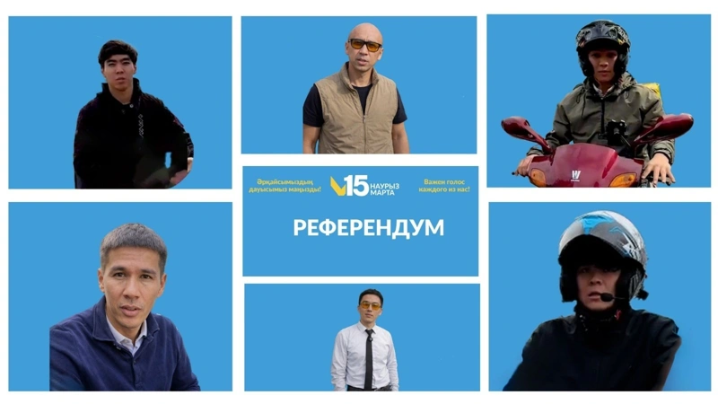 Taksı jáne jetkizý qyzmetkerleri almatylyqtardy referendýmǵa qatysýǵa shaqyrdy