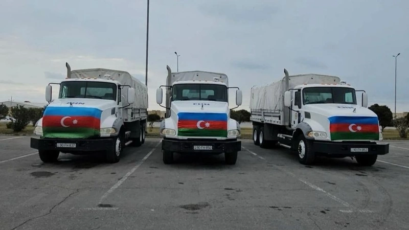 Azerbaijan sends humanitarian aid to Iran