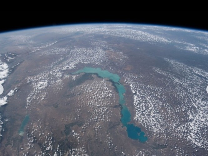 Казахстанцам показали новые кадры Балхаша из космоса