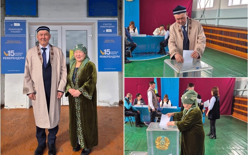 Трудовая династия Каражумановых из СКО приняла участие в референдуме а