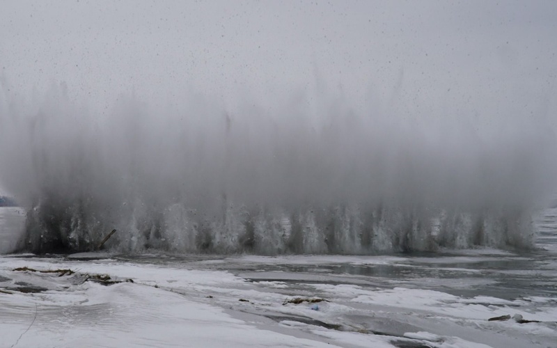 Взрывные работы для предотвращения паводков проводятся в Акмолинской области Взрывные работы для предотвращения паводков проводятся в Акмолинской области