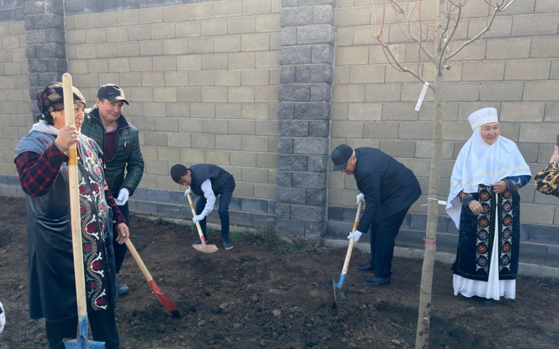 Более 400 деревьев высадили в Алматы в Жаңару күні Более 400 деревьев высадили в Алматы в Жаңару күні