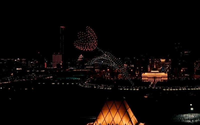 Spectacular drone show celebrates Nauryz in Kazakh capital Spectacular drone show celebrates Nauryz in Kazakh capital