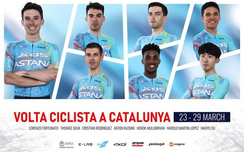 XDS Astana reveals roster for Volta a Catalunya 2026