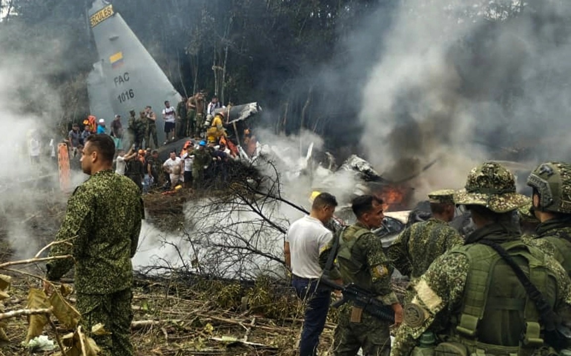 Колумбиядағы ұшақ апатынан қаза тапқандардың саны 30-дан асты