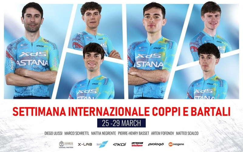 XDS Astana reveals its rider lineup for Settimana Coppi e Bartali 2026