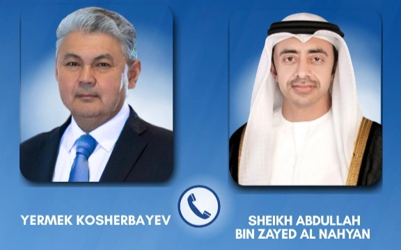 Kazakh, UAE FMs discuss regional developments over phone call 