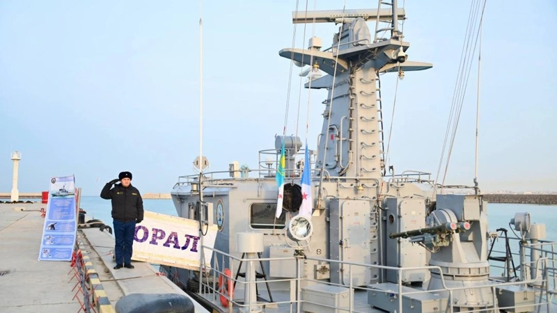 Ақтауда Әскери-теңіз күштері кемелерінің жауынгерлік әзірлігі тексерілді