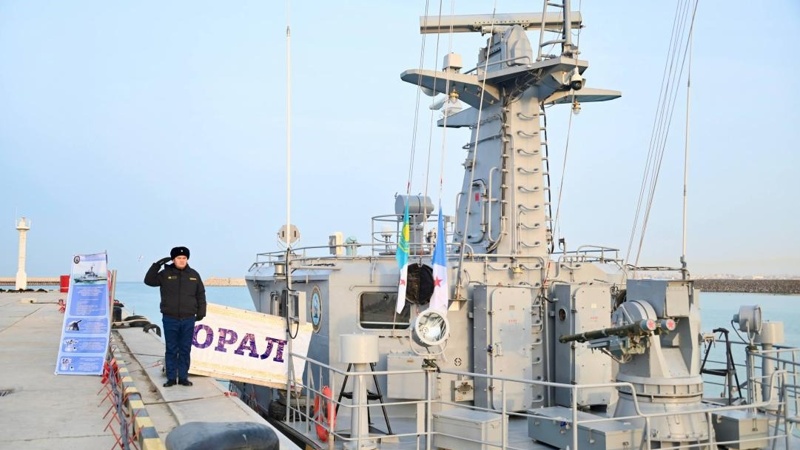 Ақтауда Әскери-теңіз күштері кемелерінің жауынгерлік әзірлігі тексерілді