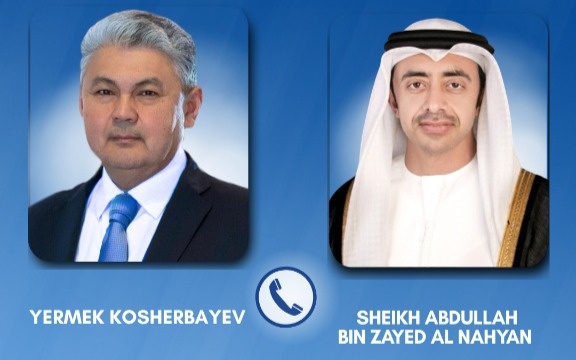 Kazakh, UAE FMs discuss regional developments over phone