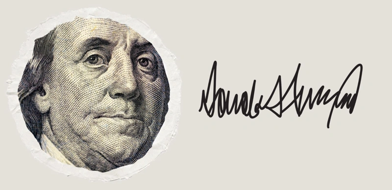 Trump, signature, currency, USA, America, money, Donald Trump, dollar