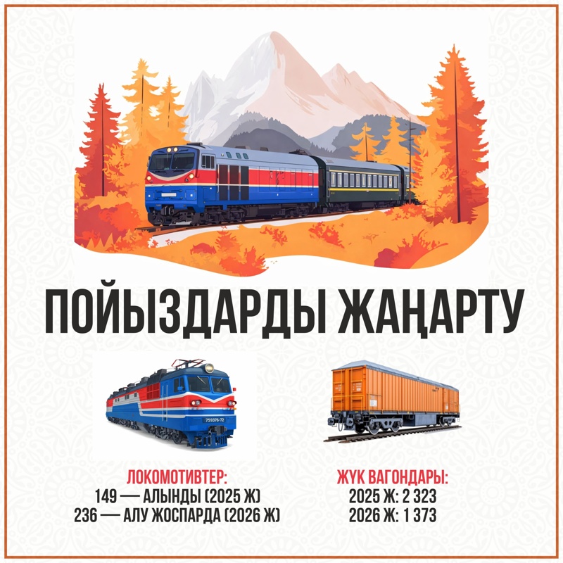 пойыздарды жаңарту теміржол