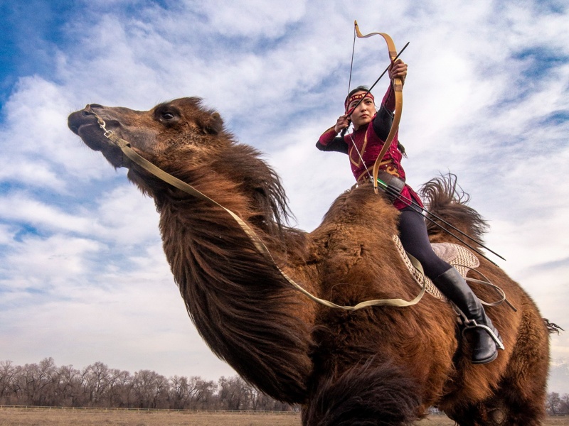 9 seconds, 4 targets: Kazakh archer sets record atop camel 9 seconds, 4 targets: Kazakh archer sets record atop camel