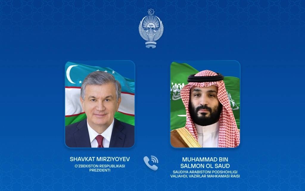 Uzbek President talks with Crown Prince of Saudi Arabia