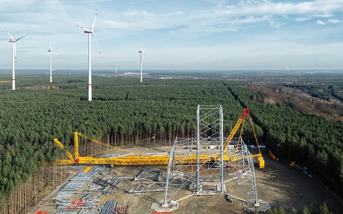 360 метрлік алып: Германияда әлемдегі ең биік жел турбинасы салынып жатыр