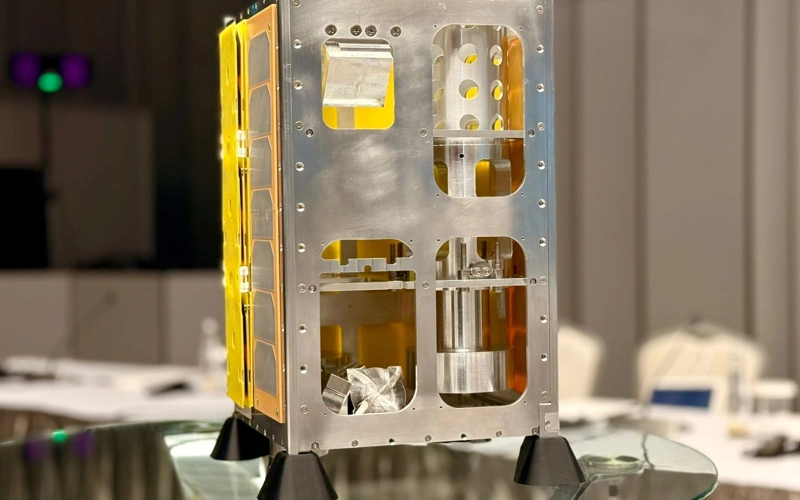 突厥国家联合研发CubeSat卫星模型亮相 哈方主导计划2027年发射