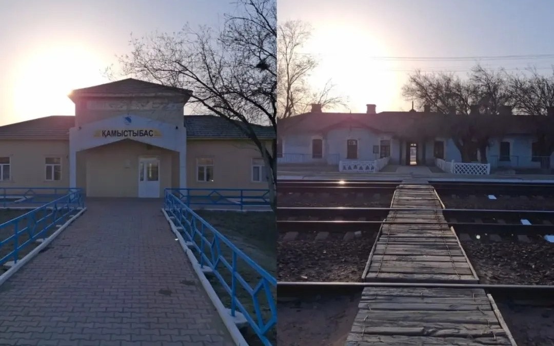 Қызылорда облысындағы ескі теміржол бекеті ғимараты сынға қалды