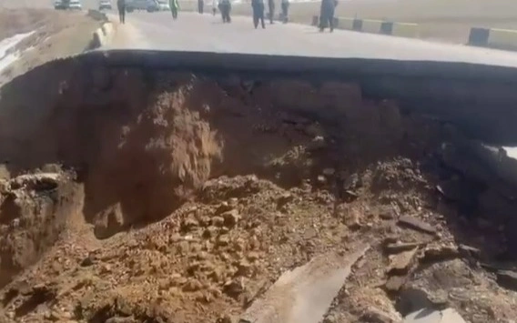 Разрушение дороги «Кеген – Нарынкол» талой водой
