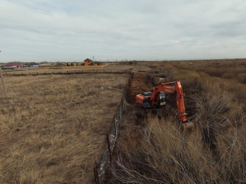 Астанинское водохранилище: безопасный пропуск воды обеспечен в селе Жибек жолы