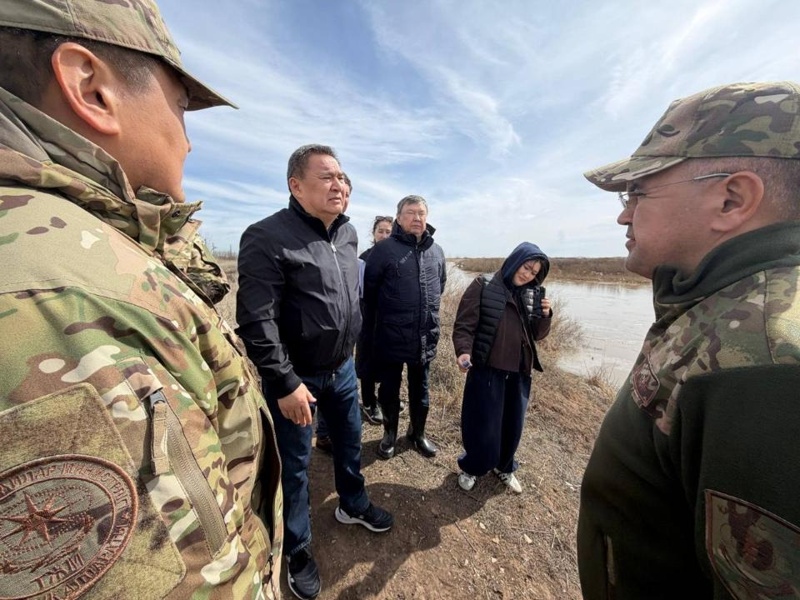 Астанинское водохранилище: безопасный пропуск воды обеспечен в селе Жибек жолы