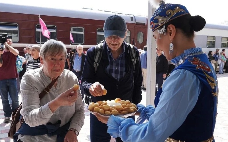 International rail tour arrives in Kyrgyzstan