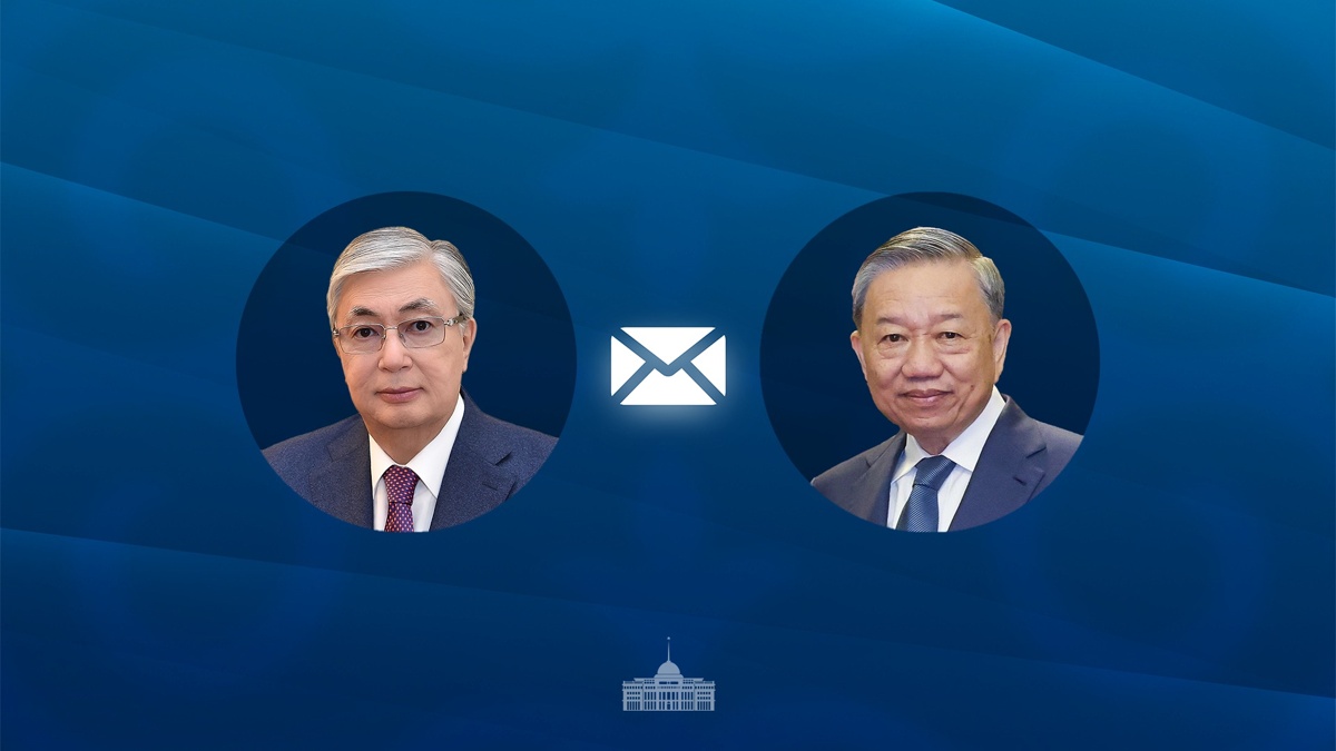 Kassym-Jomart Tokayev congratulates To Lam on election as State President of Vietnam