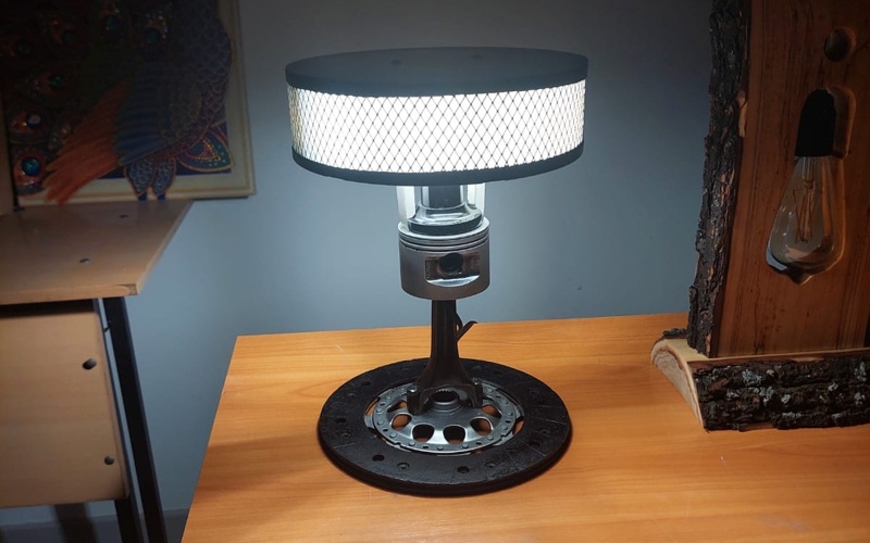 светильник из вторсырья