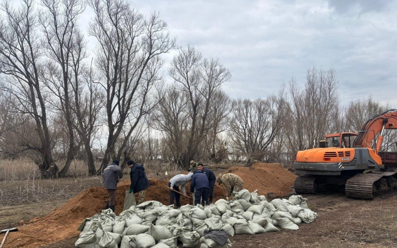 Плотину восстановили в Коргалжынском районе Акмолинской области 
