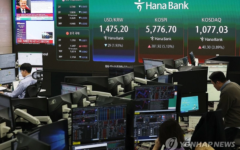 Seoul shares open sharply higher on 2-week ceasefire in U.S.-Iran war