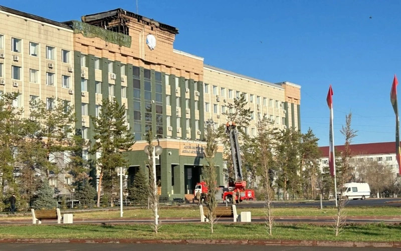 Акимат Актюбинской области после пожара