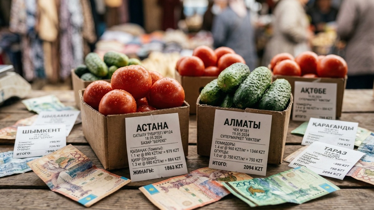 Қазақстанда қияр мен қызанақ бағасы қанша