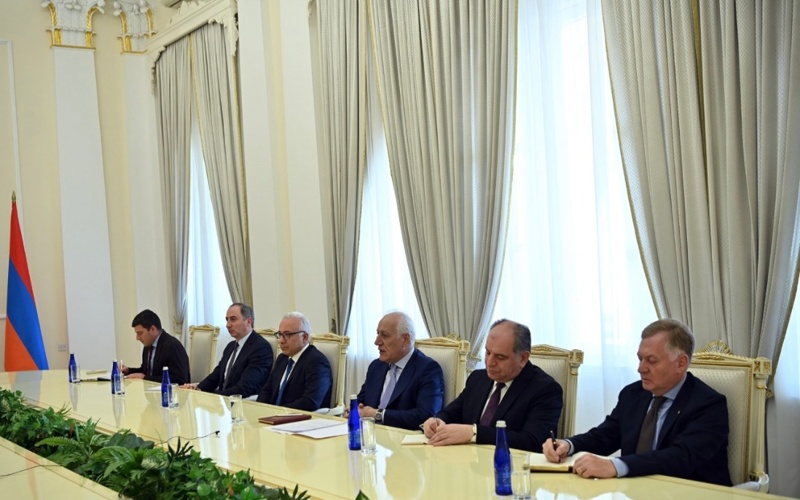 哈萨克斯坦外长会见亚美尼亚总统哈恰图良 哈萨克斯坦外长会见亚美尼亚总统哈恰图良