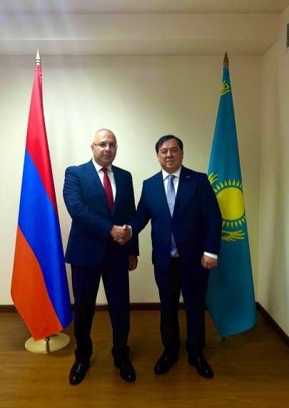 哈萨克斯坦与亚美尼亚举行领事磋商 拟深化相关领域合作 哈萨克斯坦与亚美尼亚举行领事磋商 拟深化相关领域合作