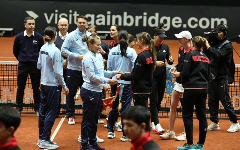 Kazakhstan and Canada split opening day of Billie Jean King Cup
