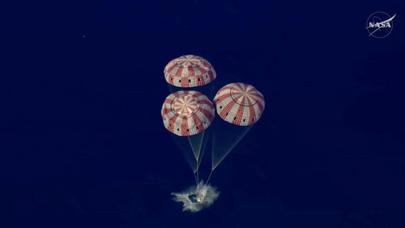 Four astronauts returned safely to Earth on Friday after completing a 10-day mission around the Moon, the U.S. National Aeronautics and Space Administration (NASA) said. Four astronauts returned safely to Earth on Friday after completing a 10-day mission around the Moon, the U.S. National Aeronautics and Space Administration (NASA) said.