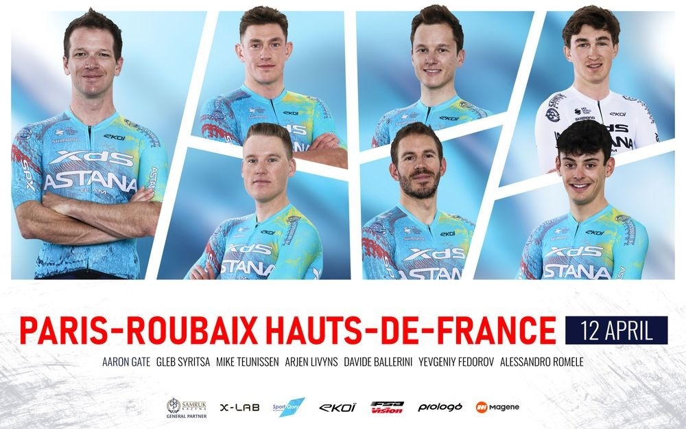 XDS Astana reveals roster for Paris-Roubaix 2026