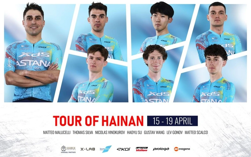  XDS Astana reveals its rider lineup for Tour of Hainan 2026