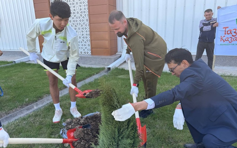 Топ-юниор ITF Зангар Нурланулы провел мастер-класс в&nbsp;Туркестане
