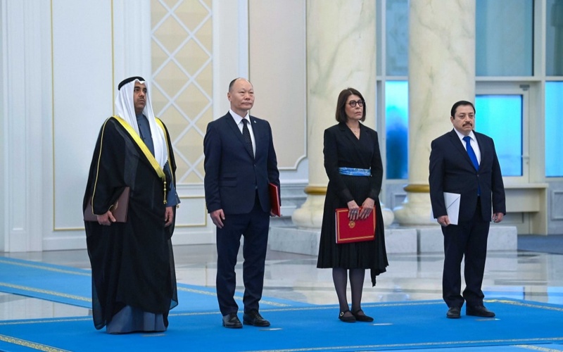 Төрт мемлекеттің елшісі Президентке сенім грамоталарын тапсырды