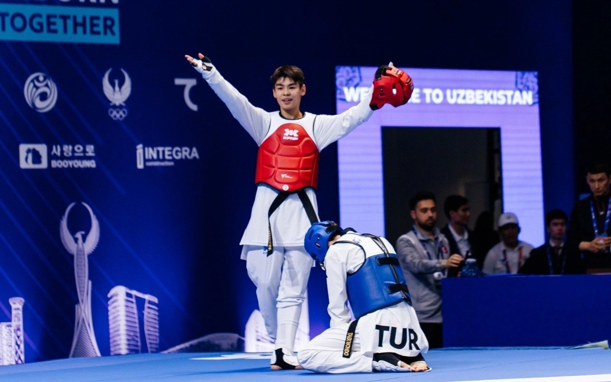 Kazakhstan's Adilet Sheri pockets bronze at World Taekwondo Junior Championships