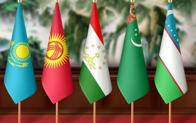 Central Asian countries' flags