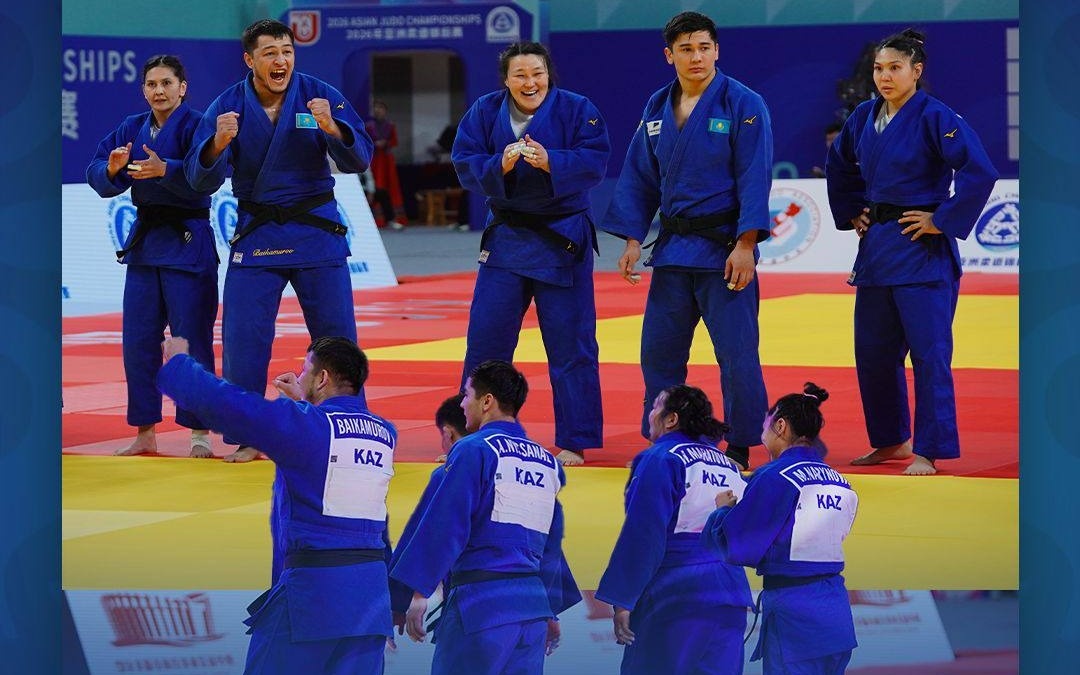 Дзюдодан Қазақстан құрамасы Азия чемпионатында командалық сайыста күміс жүлдегер атанды