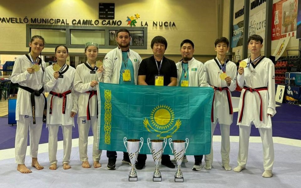 Отандық таеквондошылар Испаниядағы турнирде 4 медаль жеңіп алды