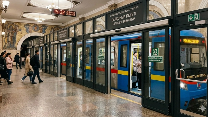 Алматы метросының бекеттерінде платформалық есіктерді орнатуға 7 млрд теңге жұмсалады