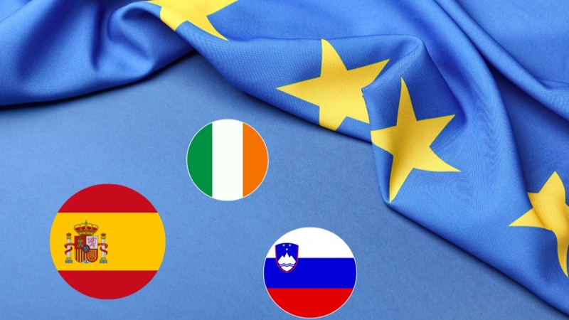 Spain, Slovenia, Ireland, EU, Europe, European Union