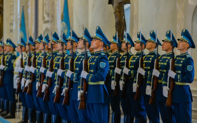 Mongolian President Khurelsukh Ukhnaa arrives at Akorda